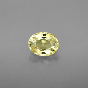 1.27캐럿 천연 녹빛 골든 크리소베릴, 타원형 컷, 7.2×5.6 mm, VVS