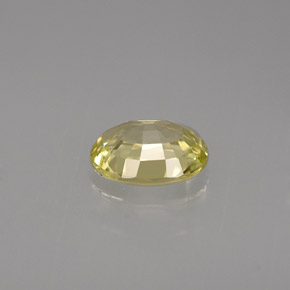 1.03캐럿 천연 녹빛 골든 크리소베릴, 타원형 컷, 7.1×5.5 mm, VVS