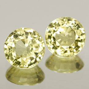 캐럿 천연 생기 있는 그린 크리소베릴 보석, 라운드 컷, 4.92 mm, IF