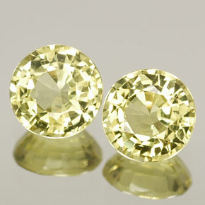캐럿 천연 생기 있는 그린 크리소베릴 보석, 라운드 컷, 4.92 mm, IF