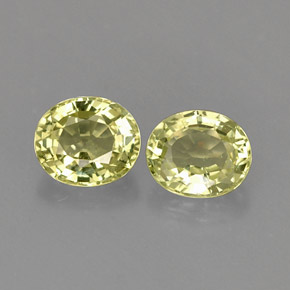 캐럿 천연 옐로우 그린 크리소베릴 보석, 타원형 컷, 5.3×4.5 mm, VVS-VS