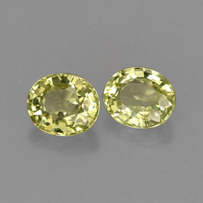캐럿 천연 옐로우 그린 크리소베릴 보석, 타원형 컷, 5.3×4.5 mm, VVS-VS