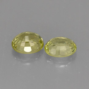 캐럿 천연 옐로우 그린 크리소베릴 보석, 타원형 컷, 5.3×4.5 mm, VVS-VS