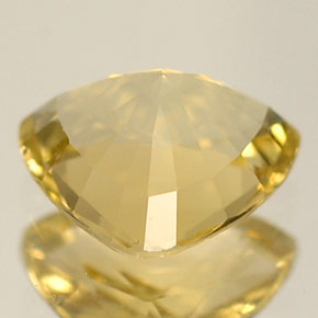 0.78캐럿 천연 옐로우 크리소베릴, 트릴리언, 6.8×5.8 mm, IF