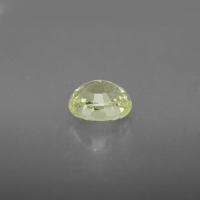1.10캐럿 천연 녹빛 옐로우 크리소베릴, 타원형 컷, 6.4×5.2 mm, VVS