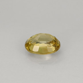 1.22캐럿 천연 골든 크리소베릴, 타원형 컷, 7×5.6 mm, VS