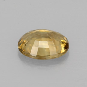 1.37캐럿 천연 골든 크리소베릴, 타원형 컷, 7.8×6.1 mm, VVS