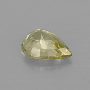 1.06캐럿 천연 골든 그린 크리소베릴, 배 모양, 7.8×5.8 mm, VVS-VS