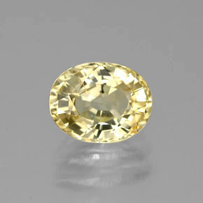 1.26캐럿 천연 골든 크리소베릴, 타원형 컷, 7.1×5.5 mm, VVS-VS