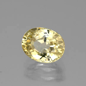 1.26캐럿 천연 골든 크리소베릴, 타원형 컷, 7.1×5.5 mm, VVS-VS