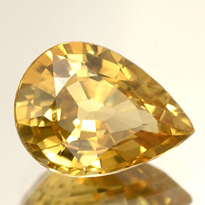 1.63캐럿 천연 골든 크리소베릴, 배 모양, 8.8×6.5 mm, VVS