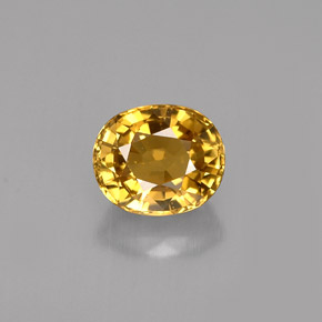 1.37캐럿 천연 골든 크리소베릴, 타원형 컷, 6.8×5.7 mm, VVS-VS