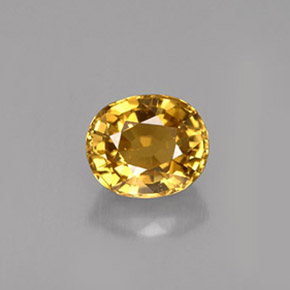1.37캐럿 천연 골든 크리소베릴, 타원형 컷, 6.8×5.7 mm, VVS-VS