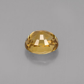1.37캐럿 천연 골든 크리소베릴, 타원형 컷, 6.8×5.7 mm, VVS-VS