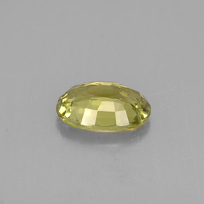 0.82캐럿 천연 옐로우 그린 크리소베릴, 타원형 컷, 7×4.8 mm, VVS-VS