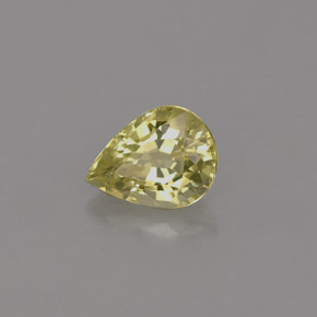 0.68캐럿 천연 골든 그린 크리소베릴, 배 모양, 6.1×4.7 mm, IF