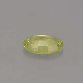 0.69캐럿 천연 골든 그린 크리소베릴, 타원형 컷, 7×4.9 mm, VVS-VS