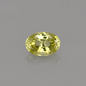 0.58캐럿 천연 옐로우 그린 크리소베릴, 타원형 컷, 5.9×4.1 mm, IF