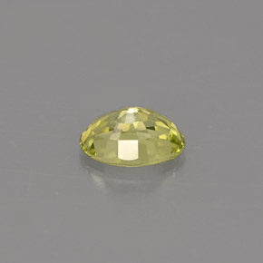 0.58캐럿 천연 옐로우 그린 크리소베릴, 타원형 컷, 5.9×4.1 mm, IF