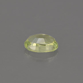 0.61캐럿 천연 옐로우 그린 크리소베릴, 타원형 컷, 5.8×4.1 mm, VVS
