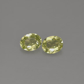 캐럿 천연 옐로우 그린 크리소베릴 보석, 타원형 컷, 5.1×4.1 mm, VVS-VS