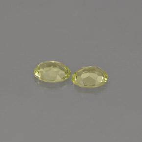 캐럿 천연 옐로우 그린 크리소베릴 보석, 타원형 컷, 5.1×4.1 mm, VVS-VS
