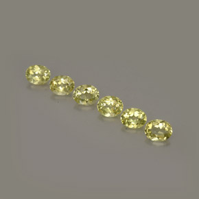 캐럿 천연 옐로우 그린 크리소베릴 보석, 타원형 컷, 4.7×3.7 mm, VVS-VS
