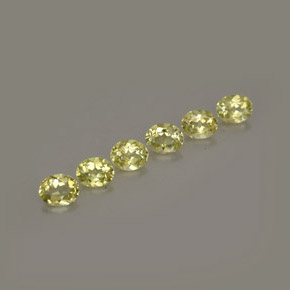 캐럿 천연 옐로우 그린 크리소베릴 보석, 타원형 컷, 4.7×3.7 mm, VVS-VS