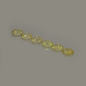 캐럿 천연 옐로우 그린 크리소베릴 보석, 타원형 컷, 4.7×3.7 mm, VVS-VS