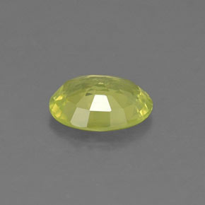 0.79캐럿 천연 골든 그린 크리소베릴, 타원형 컷, 6.7×5.1 mm, VS