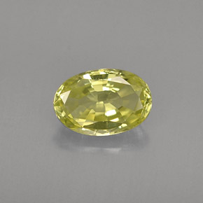0.56캐럿 천연 골든 그린 크리소베릴, 타원형 컷, 6.1×4.1 mm, VVS-VS