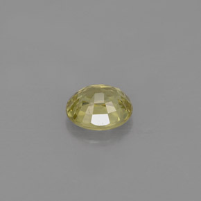 0.71캐럿 천연 녹빛 골든 크리소베릴, 타원형 컷, 5.7×4.9 mm, VVS-VS