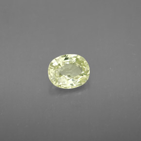 0.90캐럿 천연 녹빛 골든 크리소베릴, 타원형 컷, 6.4×5.2 mm, VVS-VS