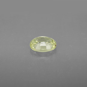 0.90캐럿 천연 녹빛 골든 크리소베릴, 타원형 컷, 6.4×5.2 mm, VVS-VS