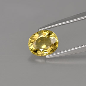 0.71캐럿 천연 골든 크리소베릴, 타원형 컷, 5.9×4.8 mm, VVS-VS