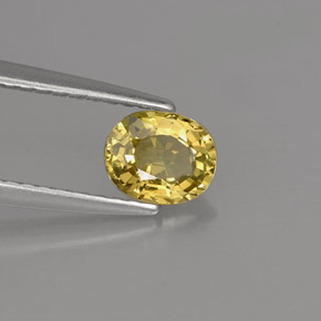 0.71캐럿 천연 골든 크리소베릴, 타원형 컷, 5.9×4.8 mm, VVS-VS