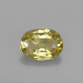 0.68캐럿 천연 녹빛 골든 크리소베릴, 타원형 컷, 6.4×4.7 mm, VS
