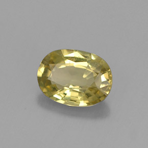 0.68캐럿 천연 녹빛 골든 크리소베릴, 타원형 컷, 6.4×4.7 mm, VS