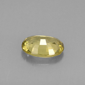 0.68캐럿 천연 녹빛 골든 크리소베릴, 타원형 컷, 6.4×4.7 mm, VS