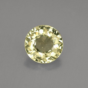 0.72캐럿 천연 녹빛 골든 크리소베릴, 라운드 컷, 5.44 mm, VS