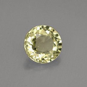0.72캐럿 천연 녹빛 골든 크리소베릴, 라운드 컷, 5.44 mm, VS