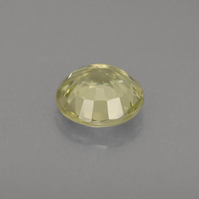 0.72캐럿 천연 녹빛 골든 크리소베릴, 라운드 컷, 5.44 mm, VS