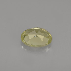 0.82캐럿 천연 옐로우 그린 크리소베릴, 타원형 컷, 6.2×5.1 mm, VVS