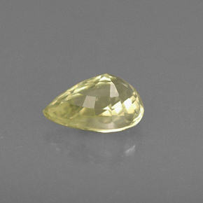 0.58캐럿 천연 녹빛 골든 크리소베릴, 배 모양, 6×4.1 mm, VS-SI