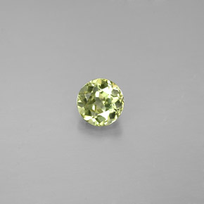 0.58캐럿 천연 골든 그린 크리소베릴, 라운드 컷, 4.86 mm, VVS