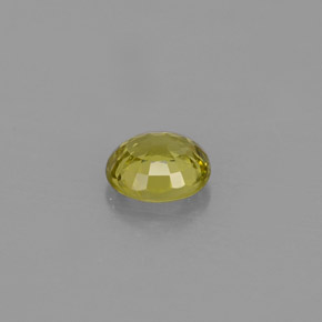 0.70캐럿 천연 골든 그린 크리소베릴, 타원형 컷, 5.5×5.1 mm, VVS