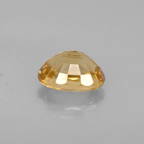 0.90캐럿 천연 골든 옐로우 크리소베릴, 타원형 컷, 6.2×4.9 mm, VVS