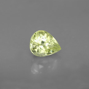 1.46캐럿 천연 골든 그린 크리소베릴, 배 모양, 7.4×6 mm, VVS-VS