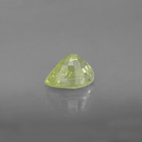 1.46캐럿 천연 골든 그린 크리소베릴, 배 모양, 7.4×6 mm, VVS-VS