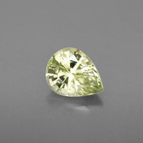 1.50캐럿 천연 골든 그린 크리소베릴, 배 모양, 8.1×6.4 mm, VVS